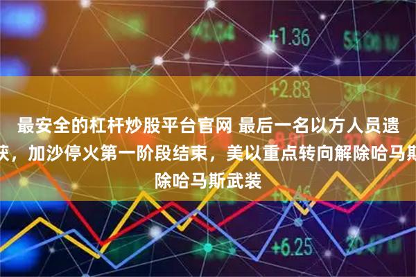 最安全的杠杆炒股平台官网 最后一名以方人员遗体寻获，加沙停火第一阶段结束，美以重点转向解除哈马斯武装